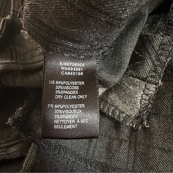 Vintage Y2K Forever 21 Gray Pinstripe Wide Leg Suspender Dress Pants - Picture 14 of 14